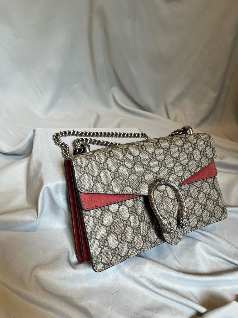 Gucci Dionysus Medium GG Supreme Canvas Shoulder Bag